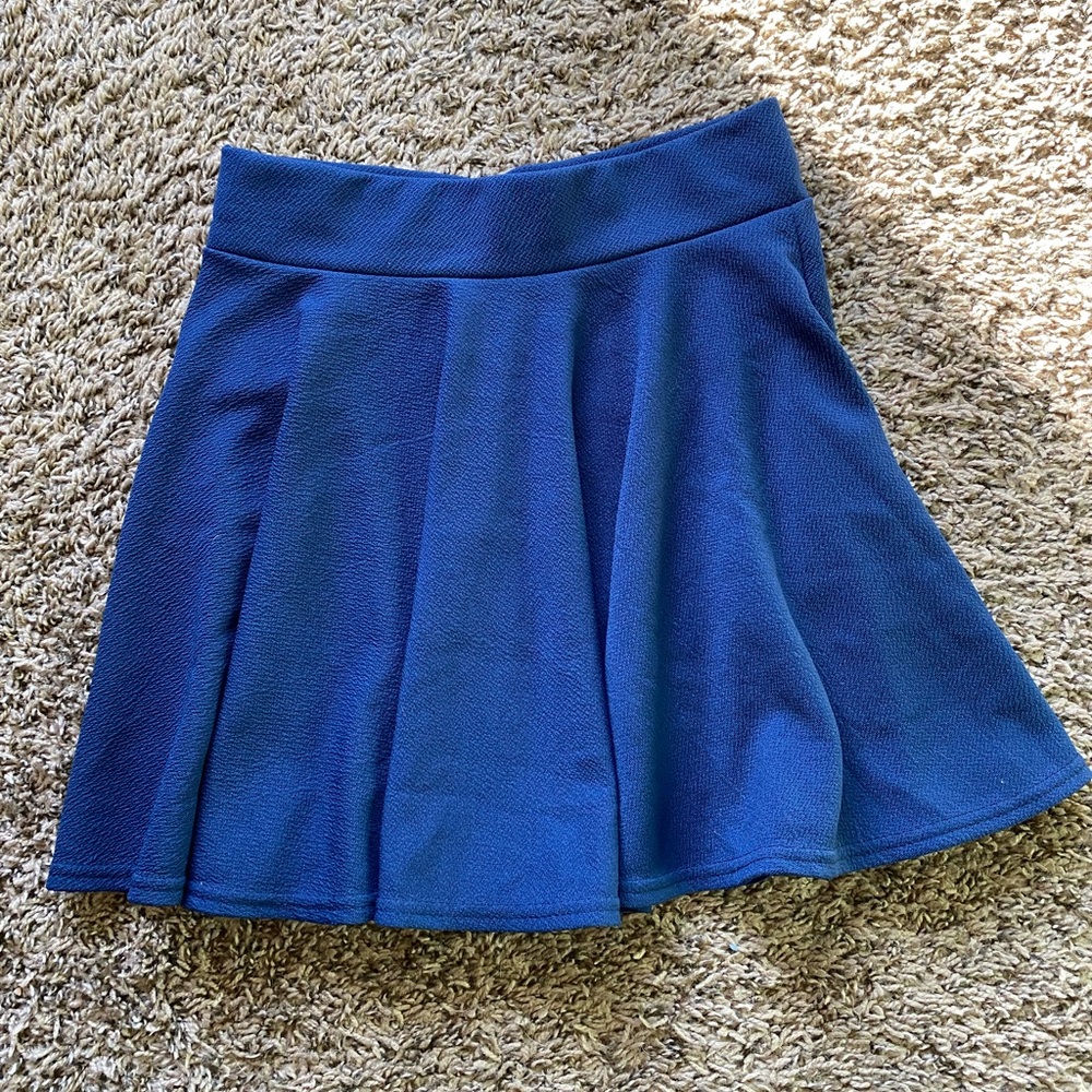 blue skirt